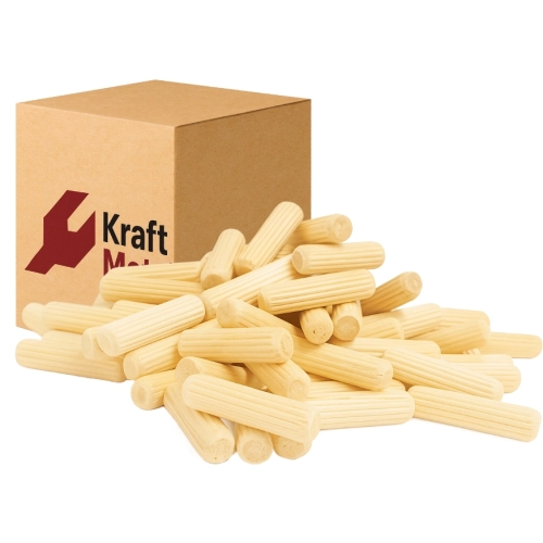 Kołek 8x35 Drewniany 100 szt Meblowy Bukowy Ryflowany Montażowy